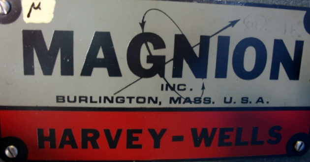 Harvey Wells Magnion ElectroMagnet- appears to be water cooled