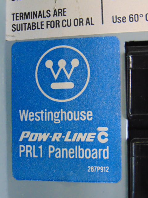 225A Westinhouse PRL1CKT42 208Y/120 4 wire 3ph Panelboard w/key