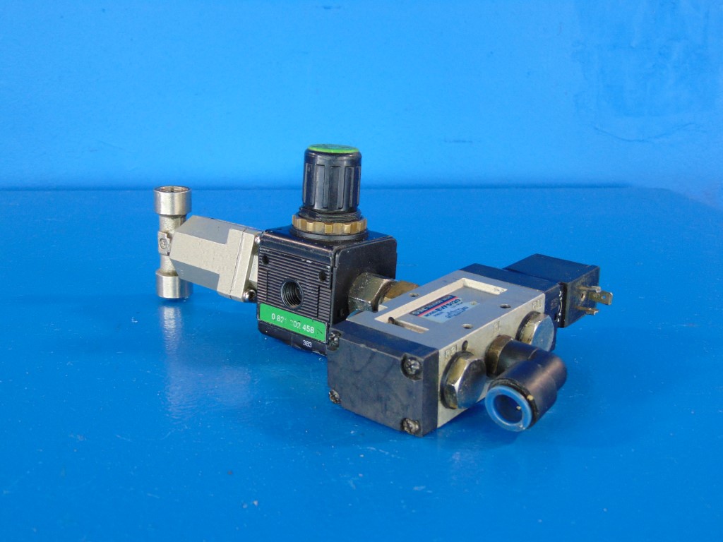 SMC EVF5120 Solenoid Valve w/Aventics 0821302458 regulator 