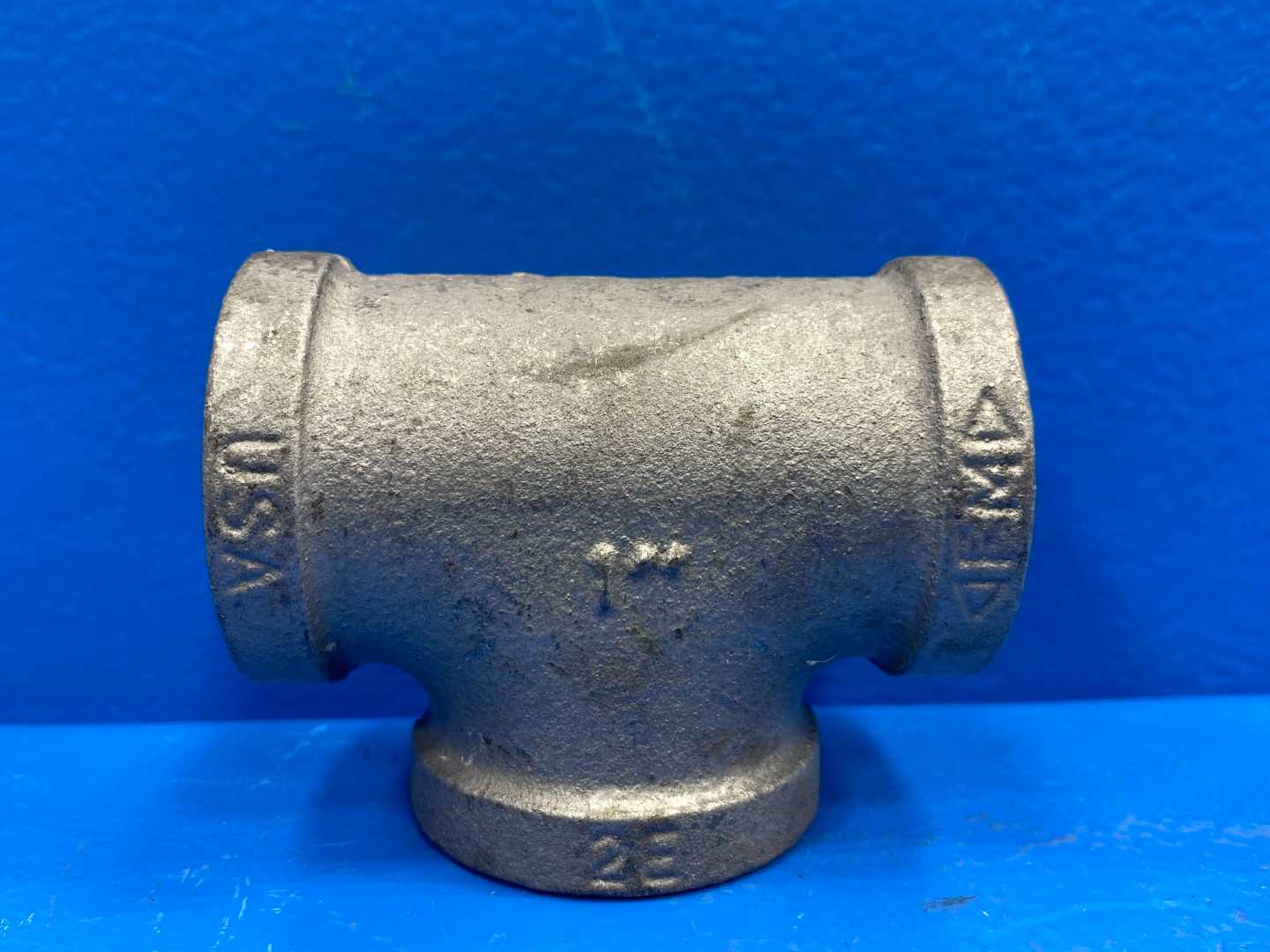 1" NPSC 150 lb. Galvanized Malleable Iron Pipe Tee (66615)