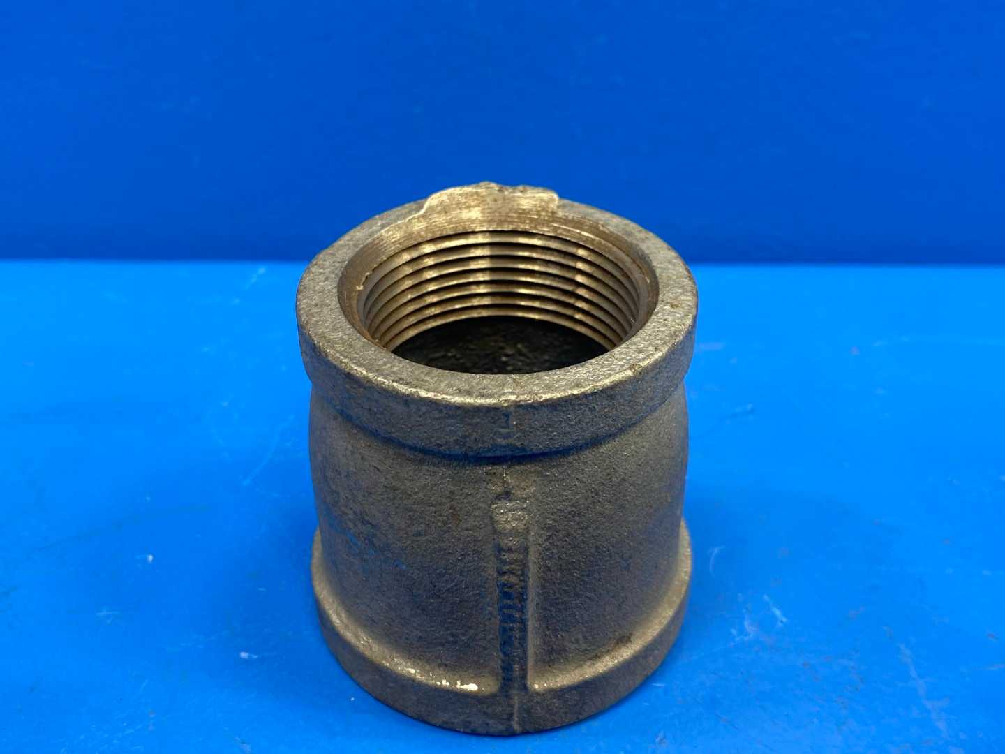 1-1/2" x 1-1/4" Class 150 Sch 40 Galva Malleable Iron Reducer Coupling (66558)