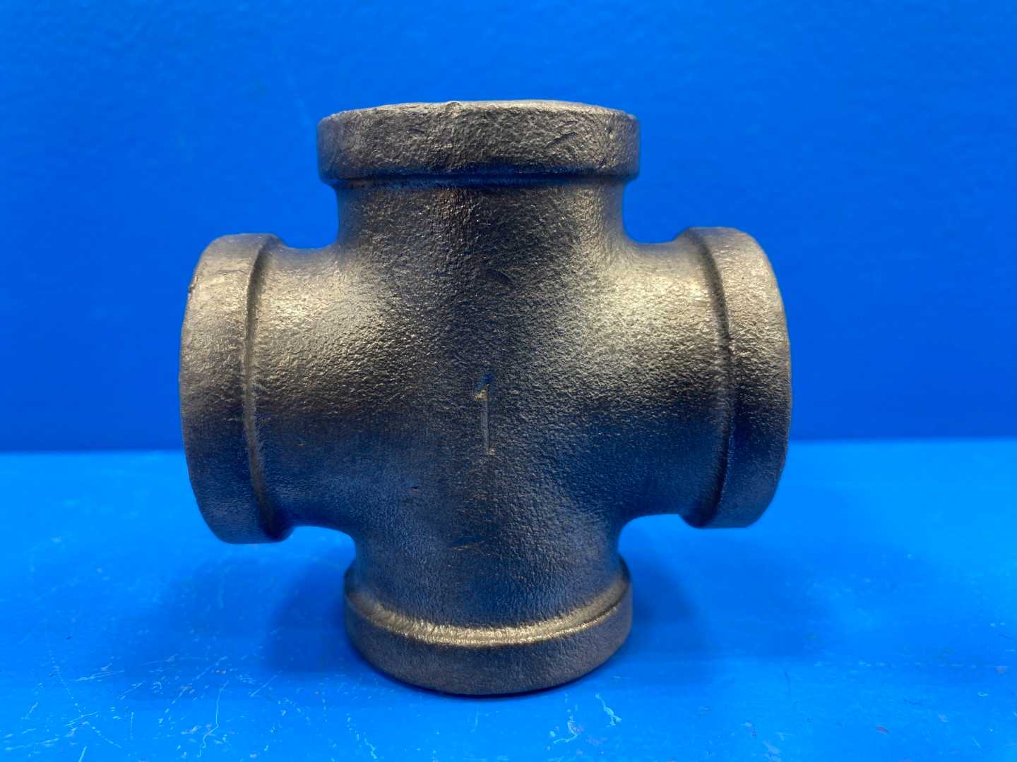 1" NPSC 150 lb Galvanized Malleable Iron Pipe Cross (Domestic) (66981)		