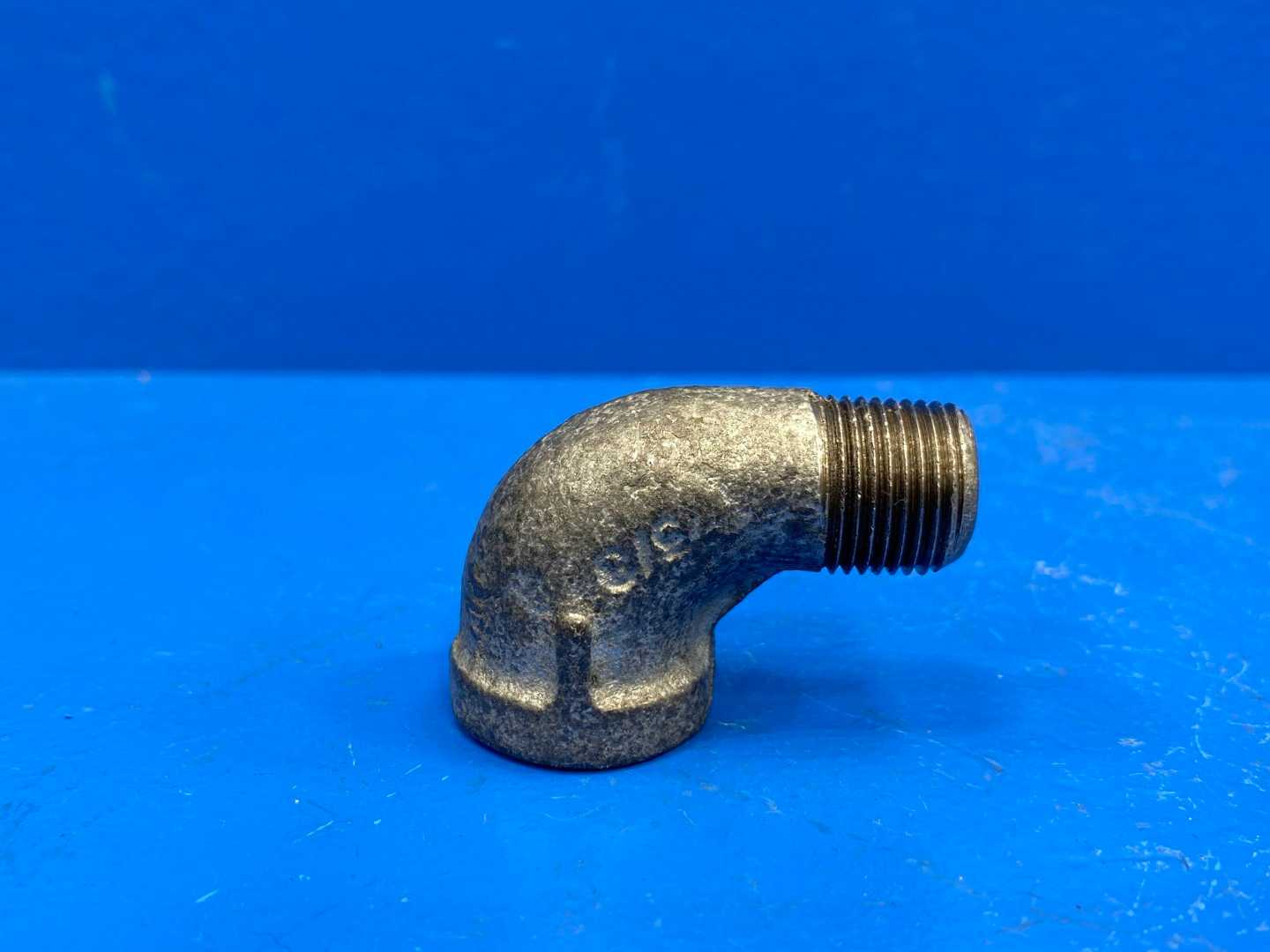 3/8" 90° 150 lb Galvanized Malleable Iron Street Pipe Elbow (Domestic) (66530)