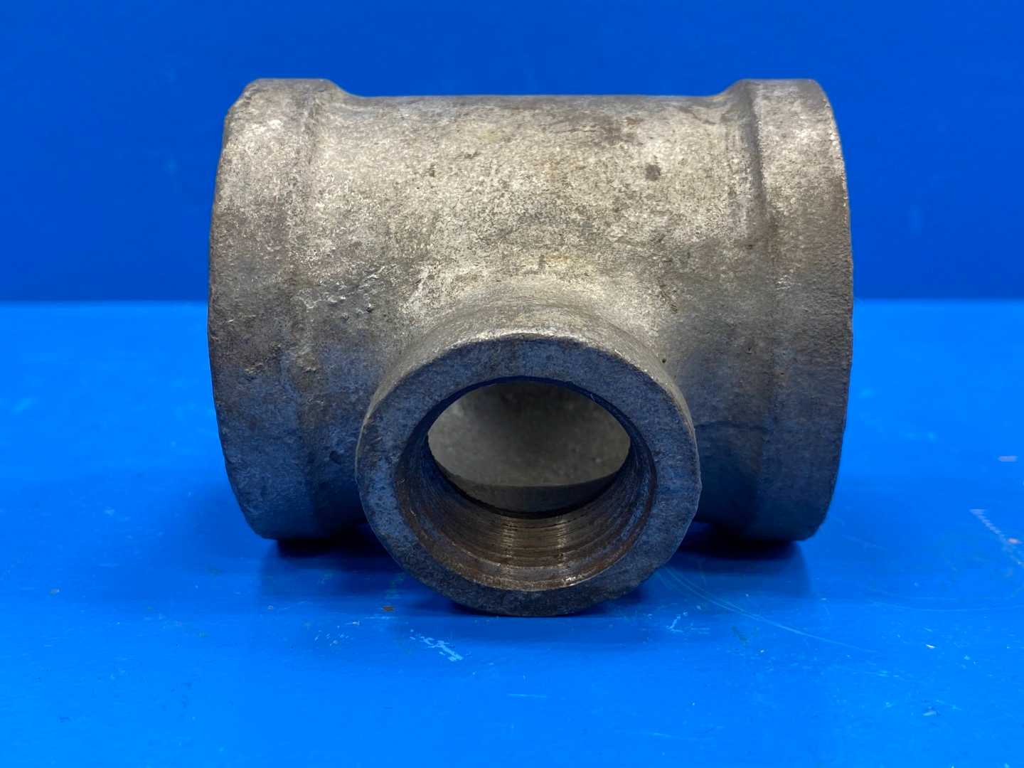 2" x 2" x 1" NPSC 150 lb Galvanized Malleable Iron Reducing Pipe Tee (66917)