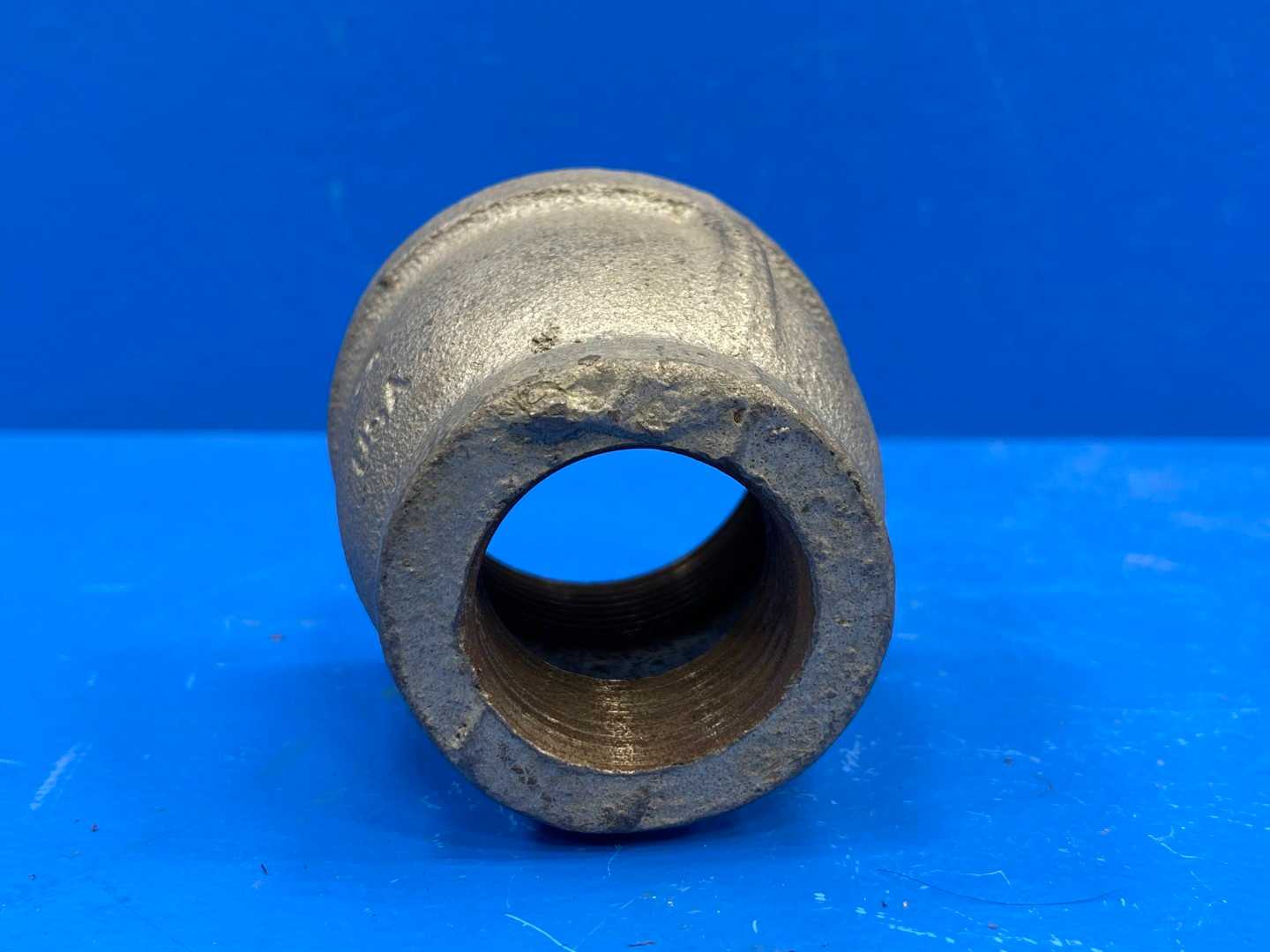 1-1/2" x 1" NPSC Class 150 Sch 40 Galv Malleable Iron Reducer Coupling (66635)