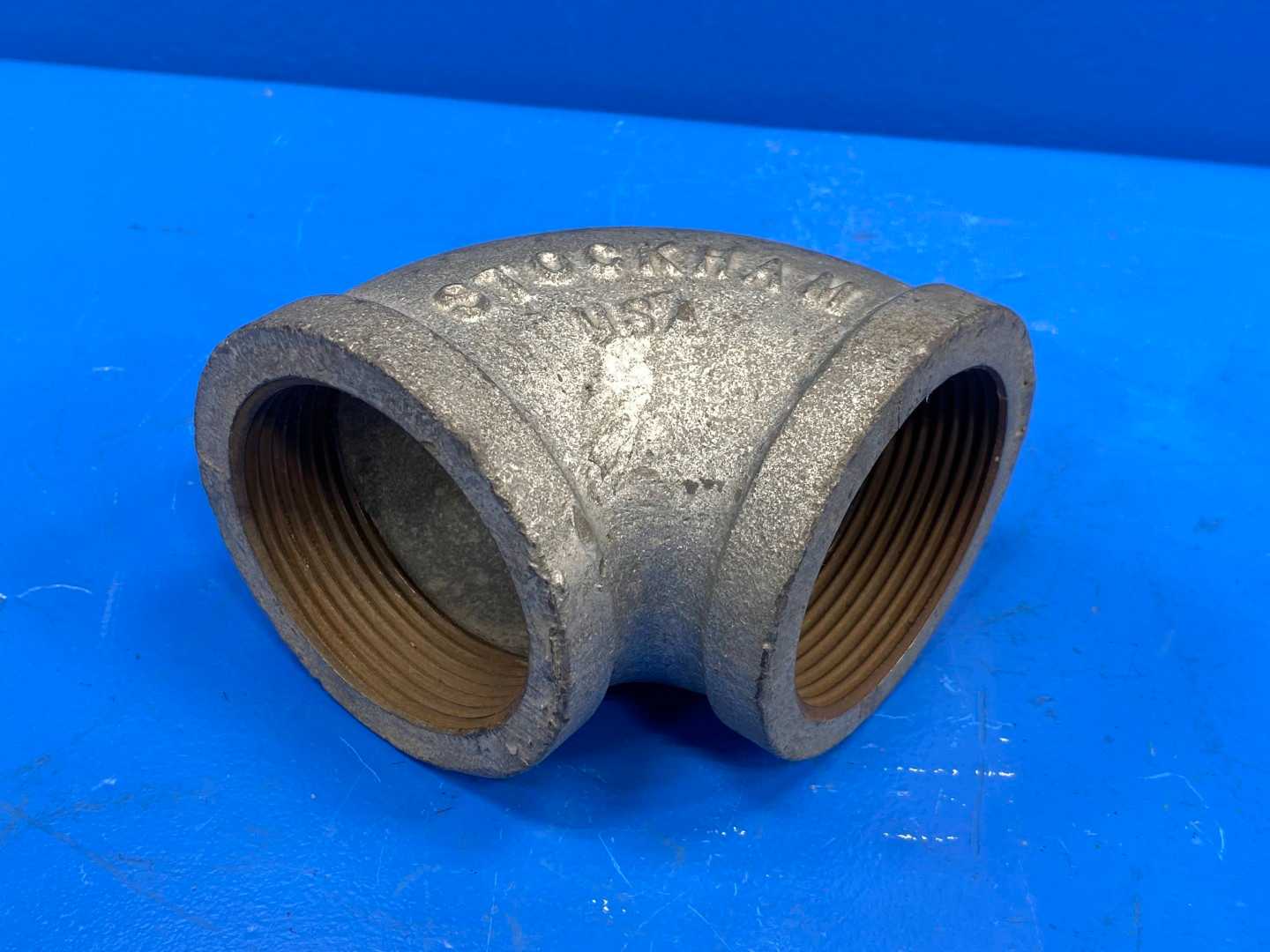 3" NPSC 90° 150 lb Galvanized Malleable Iron Pipe Elbow (Domestic) (66606)