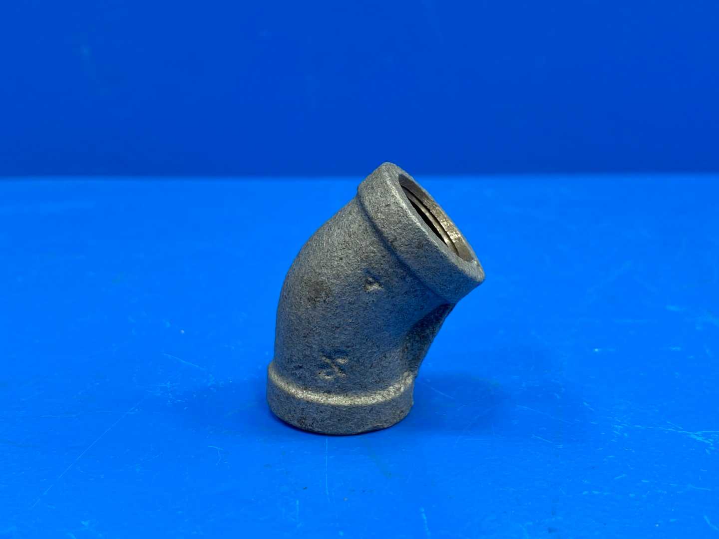 3/8" 45&#176;  150 lb Galvanized Malleable Iron Pipe Elbow (Domestic) (66516)