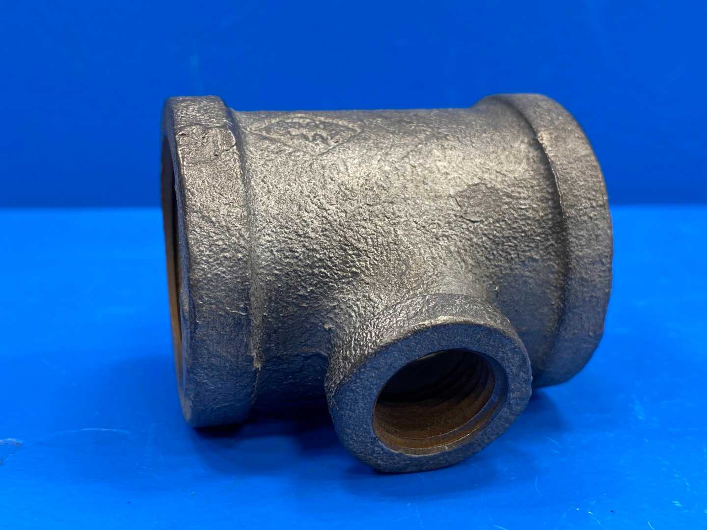 1-1/4" x 1-1/4" x 1/2" NPSC 150 lb Galv. Malleable Iron Reducing Pipe Tee (66908