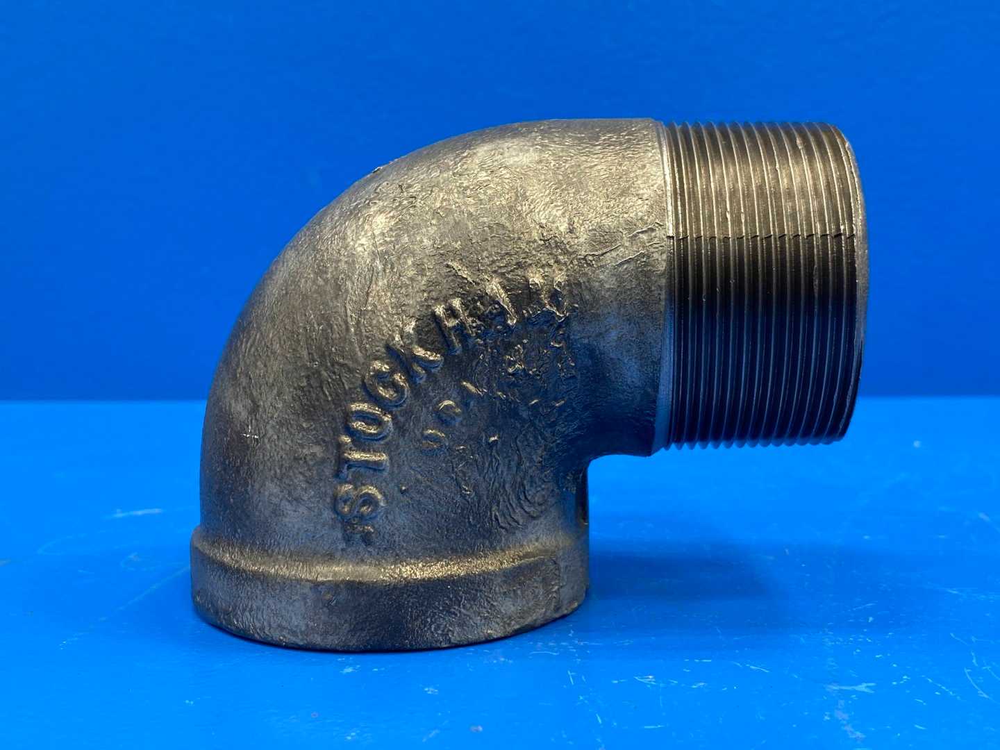 2" 90° 150 lb Galvanized Malleable Iron Street Pipe Elbow (66536)