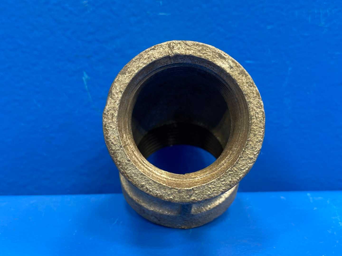 1-1/4" NPSC 45° 150 lb Galvanized Malleable Iron Pipe Elbow (Domestic) (66520)