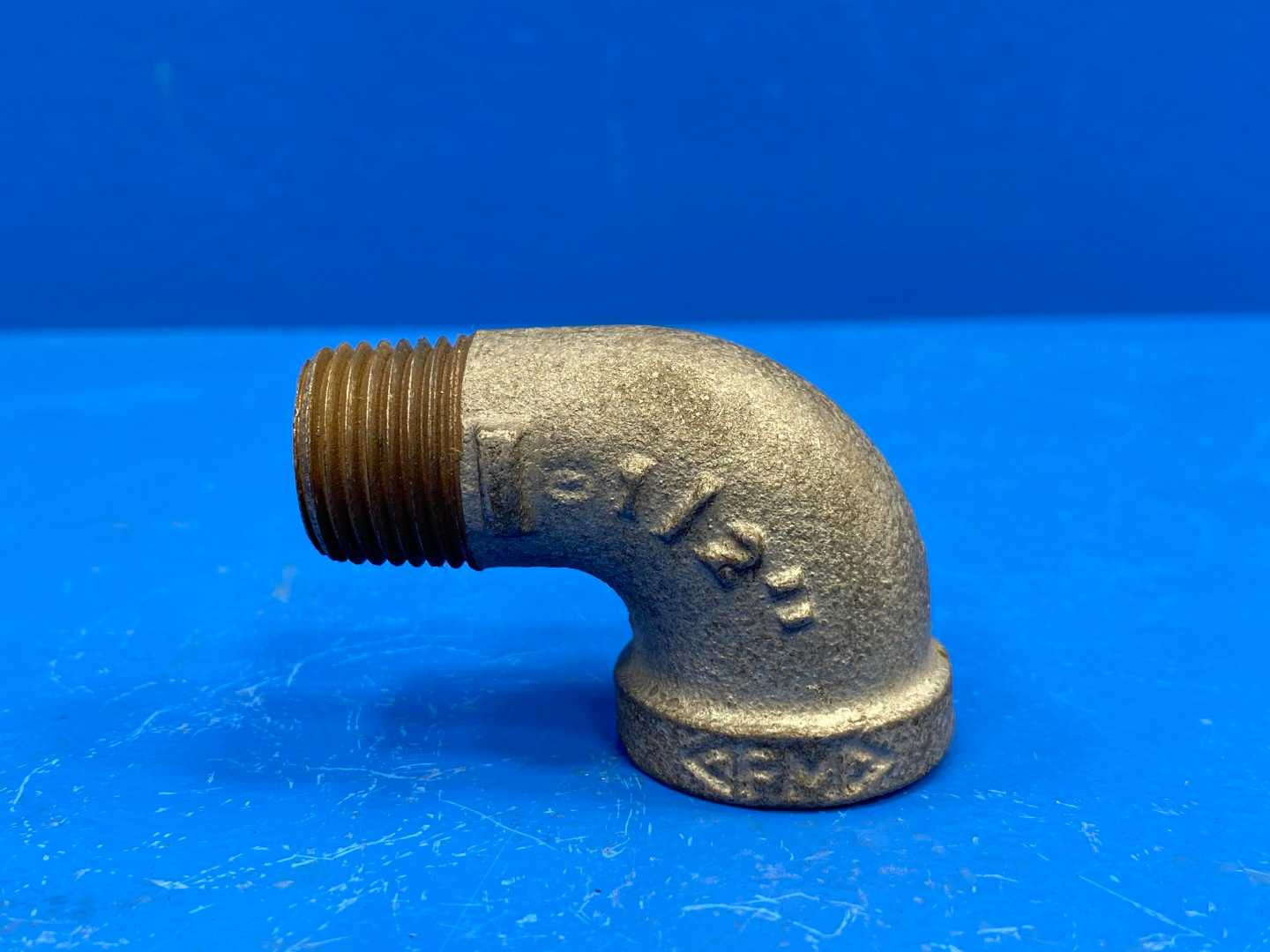 1/2" 90° 150 lb Galvanized Malleable Iron Street Pipe Elbow (Domestic) 	(66531)	