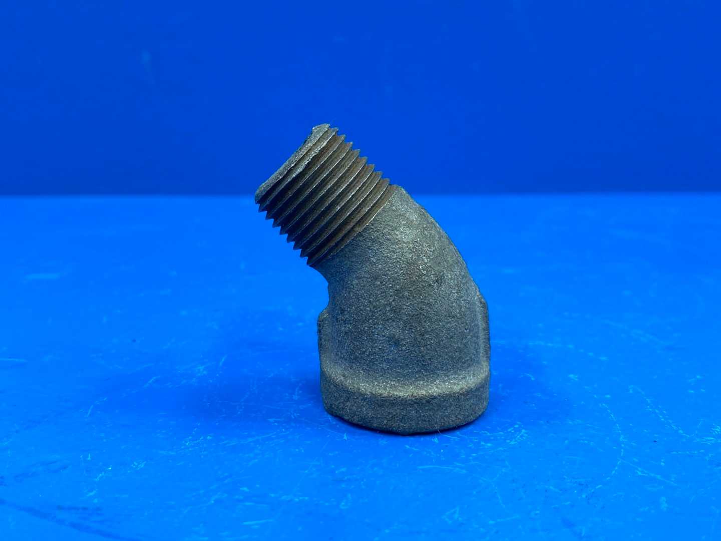 1/2" 45° 150 lb Galvanized Malleable Iron Street Pipe Elbow (Domestic) (66543)