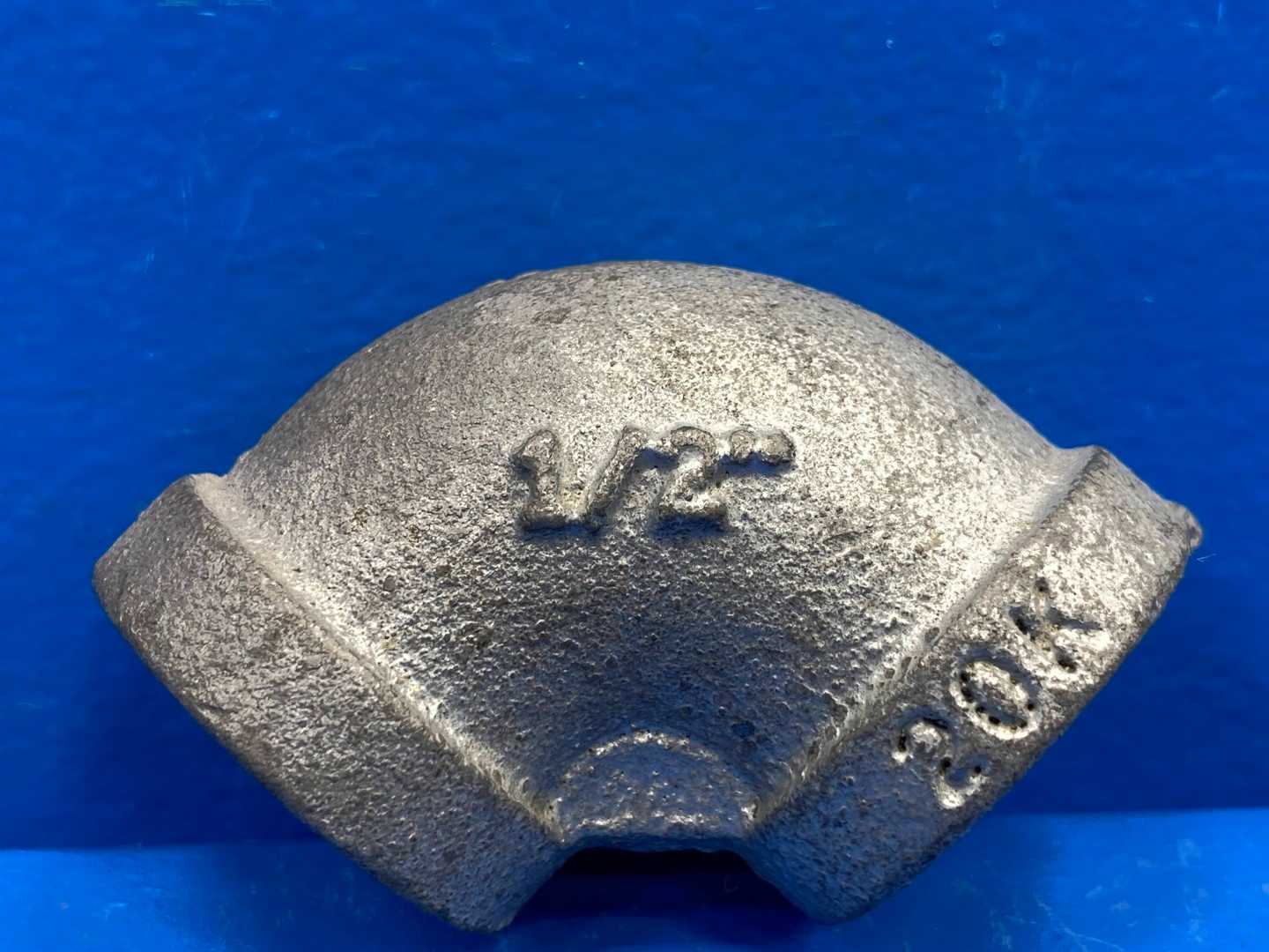 1/2" 90° 150 lb. Galvanized Malleable Iron Pipe Elbow (Domestic) (66503)