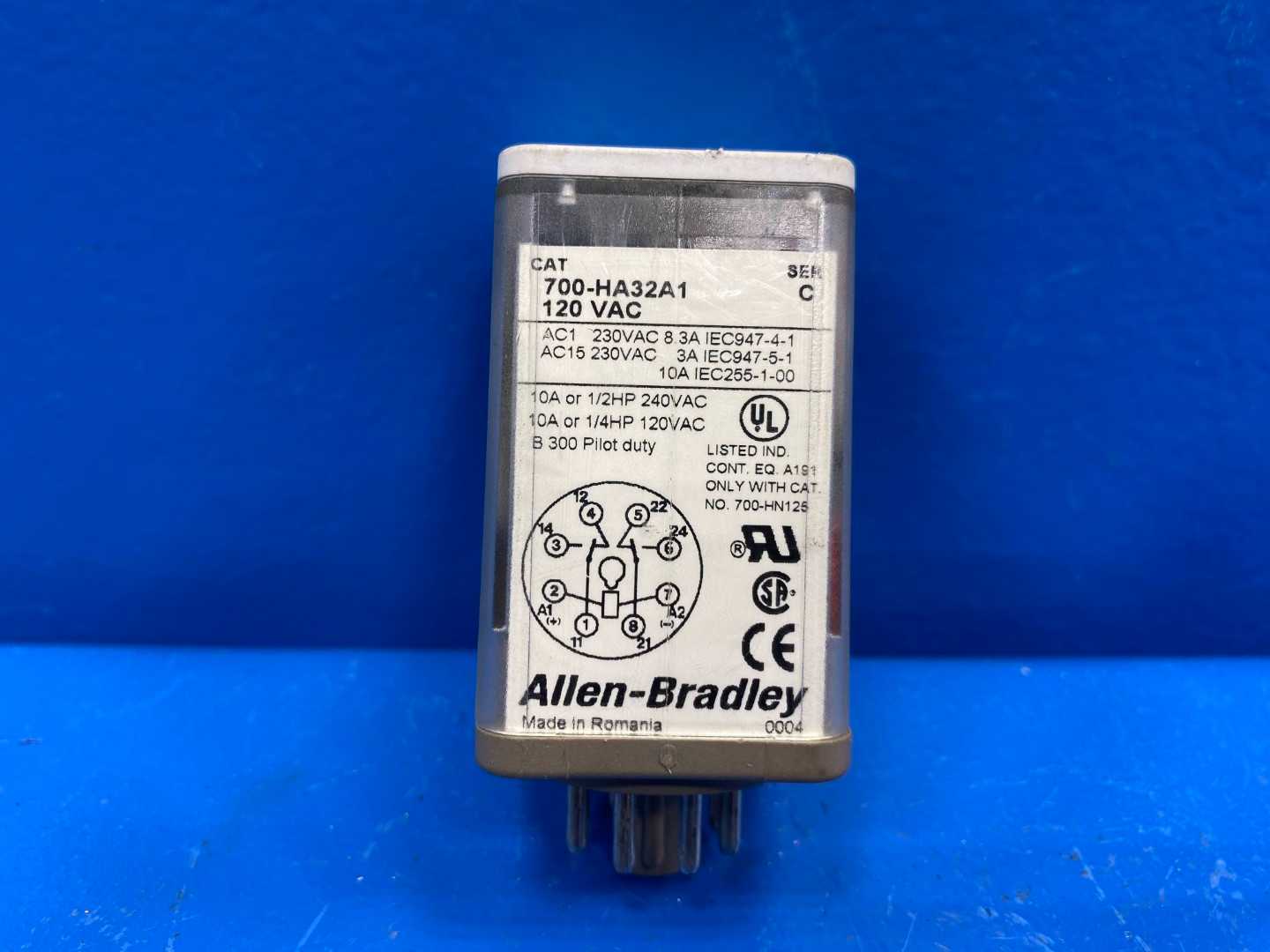 Allen Bradley 700- HA32A1 700-HA General Purpose Tube Relay 120V serC