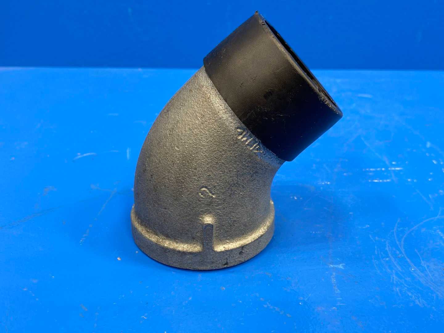 2" NPSC 45° 150 lb Galvanized Malleable Iron Street Pipe Elbow (Domestic)(66548)