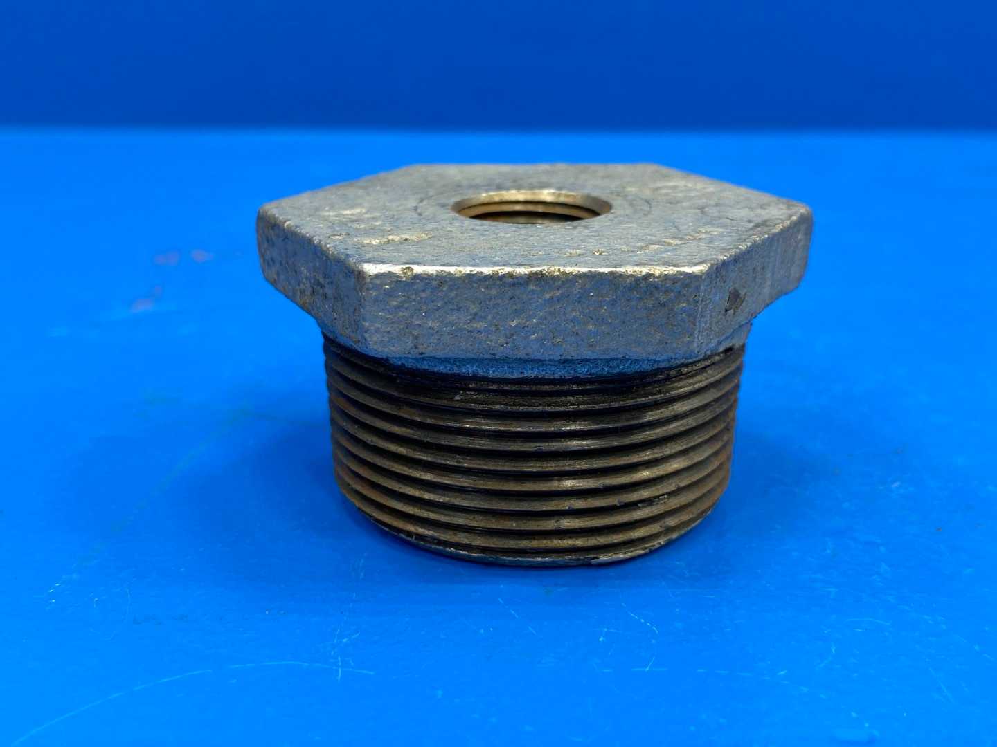 2" NPSC x 3/4" NPSC 125lb Galvanized Cast Iron Hex Bushing (Domestic) (66696)