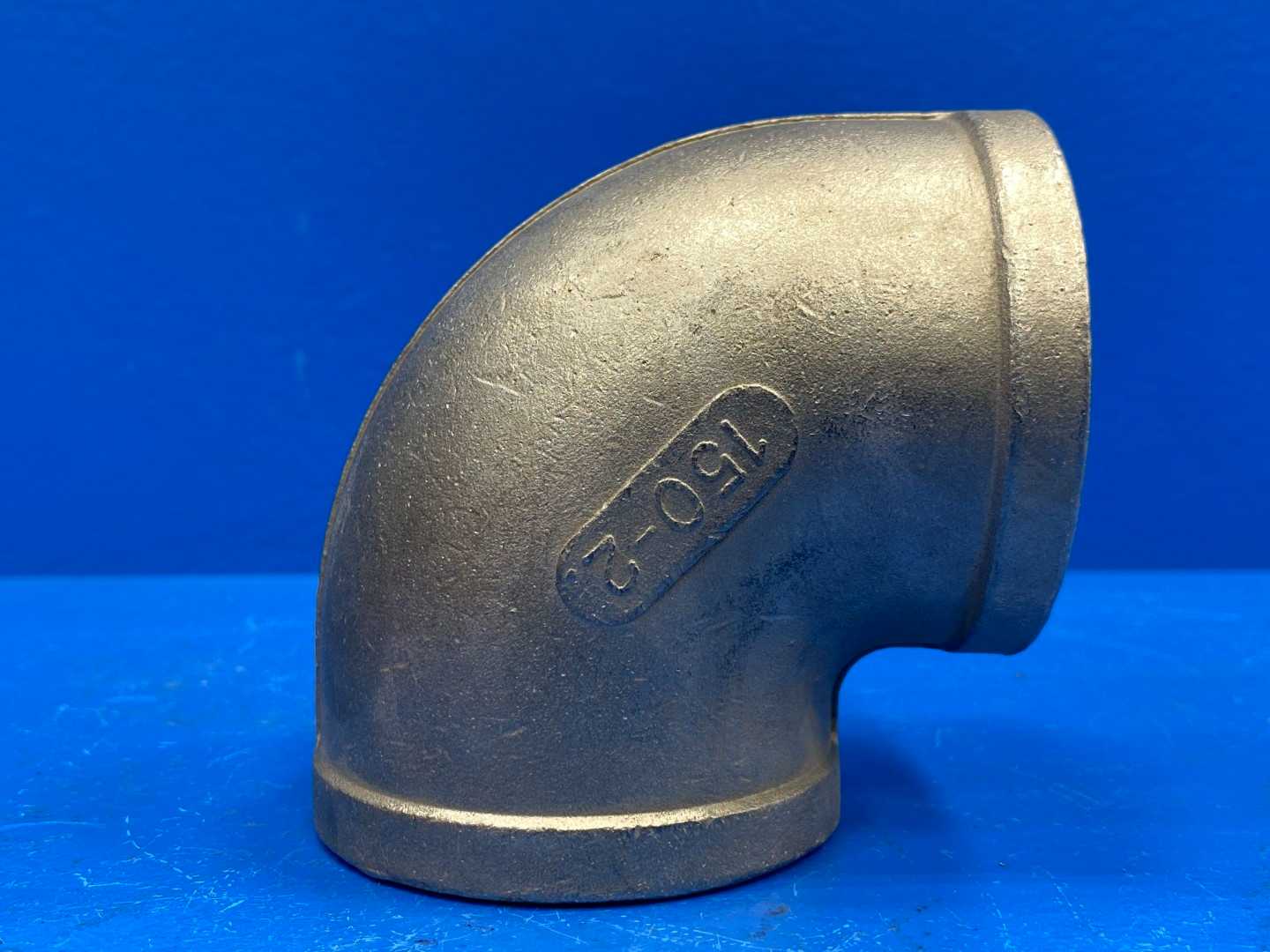 2" 90° 150 lb. 304 Stainless Steel Threaded Cast Pipe Elbow (0464008)