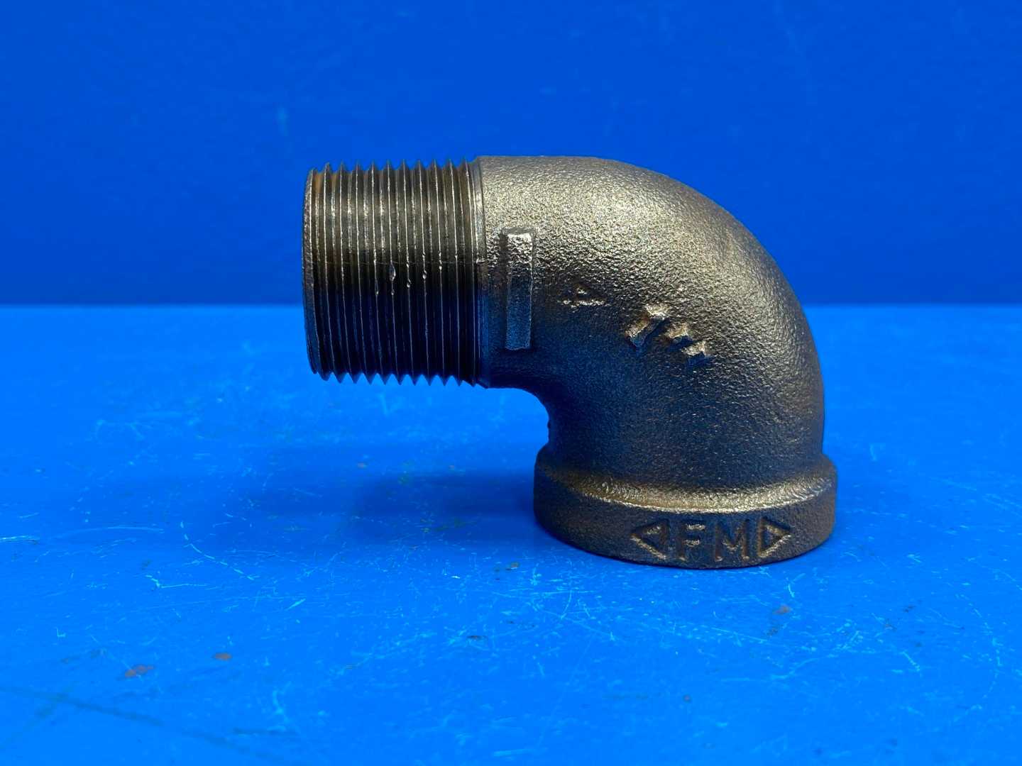 1" 90° 150 lb. Black Malleable Iron Street Pipe Elbow (Domestic) (66233)