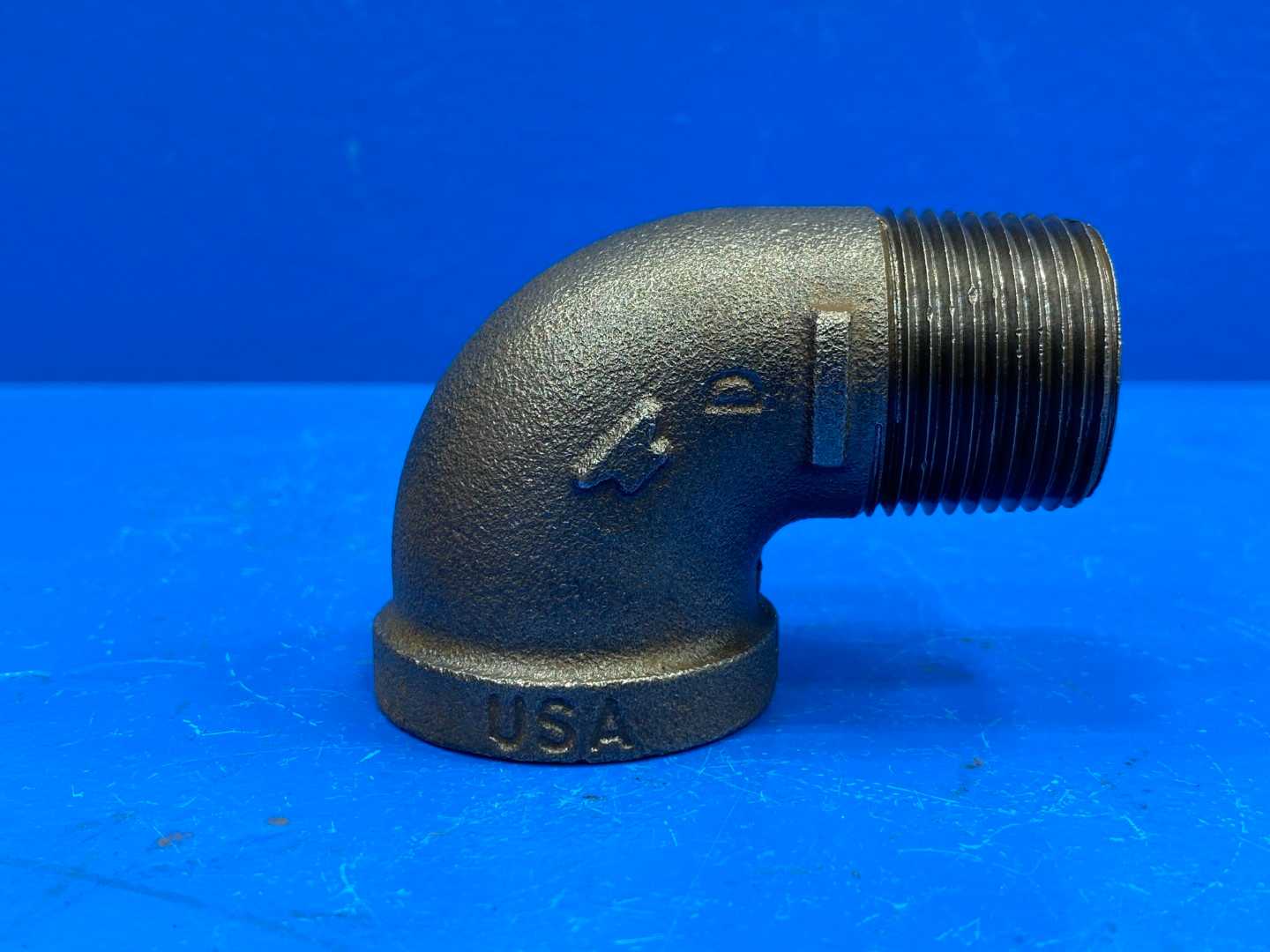 1" 90° 150 lb. Black Malleable Iron Street Pipe Elbow (Domestic) (66233)