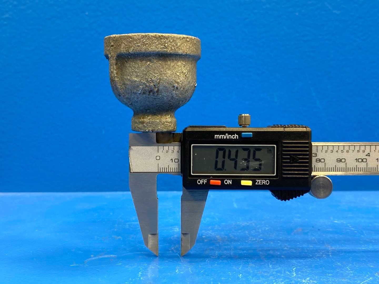 1" x 1/4" NPSC Class 150 Sch 40 Galv Mal Iron Reducer Coupling (Domestic)(66625)