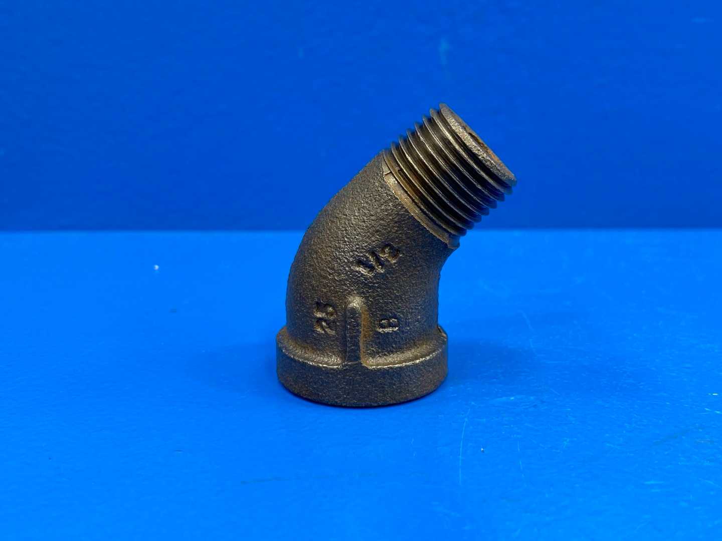 1/2" NPSC 45° 150 lb. Black Malleable Iron Street Pipe Elbow (Domestic) (66243)