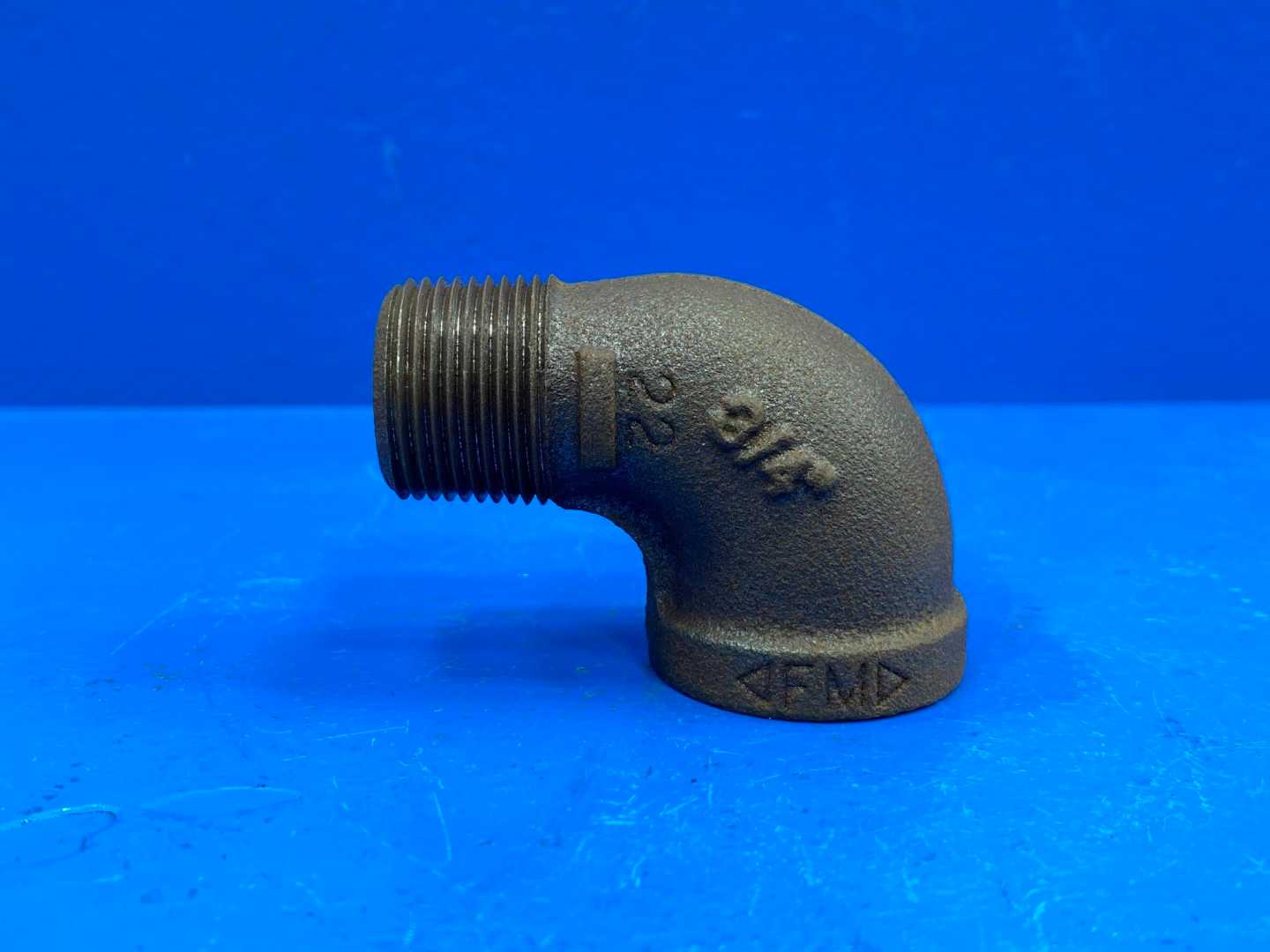 3/4" NPSC 90° 150 lb. Black Malleable Iron Street Pipe Elbow (66232)