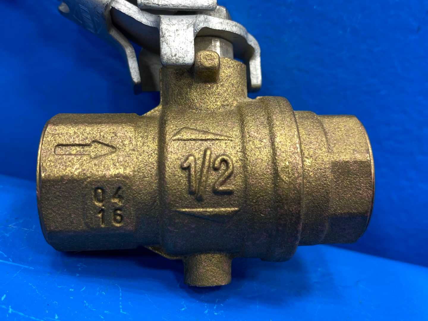 1/2" F-NPTxF-NPT Vented Exhaust w/ Lockable Handle Rub s93 Ball Valve (0427043)