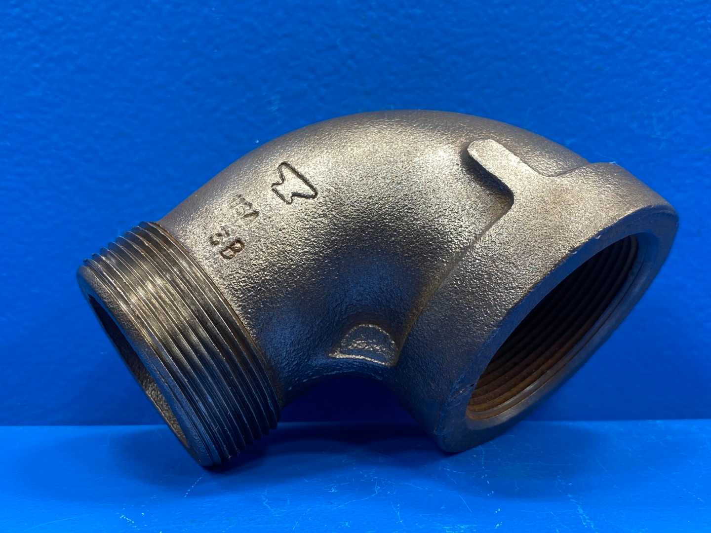 2" 90° 150 lb. Black Malleable Iron Street Pipe Elbow (Made in USA) (66236)