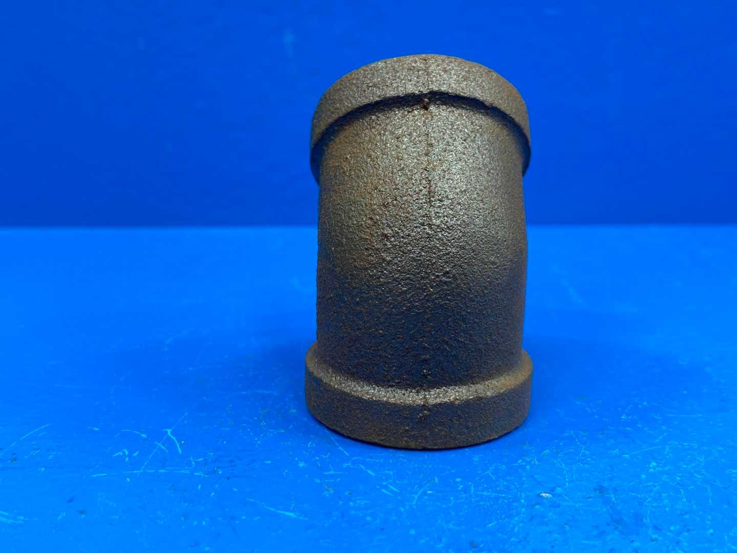 3/4" NPSC 45° 150 lb. Black Malleable Iron Pipe Elbow (66218)