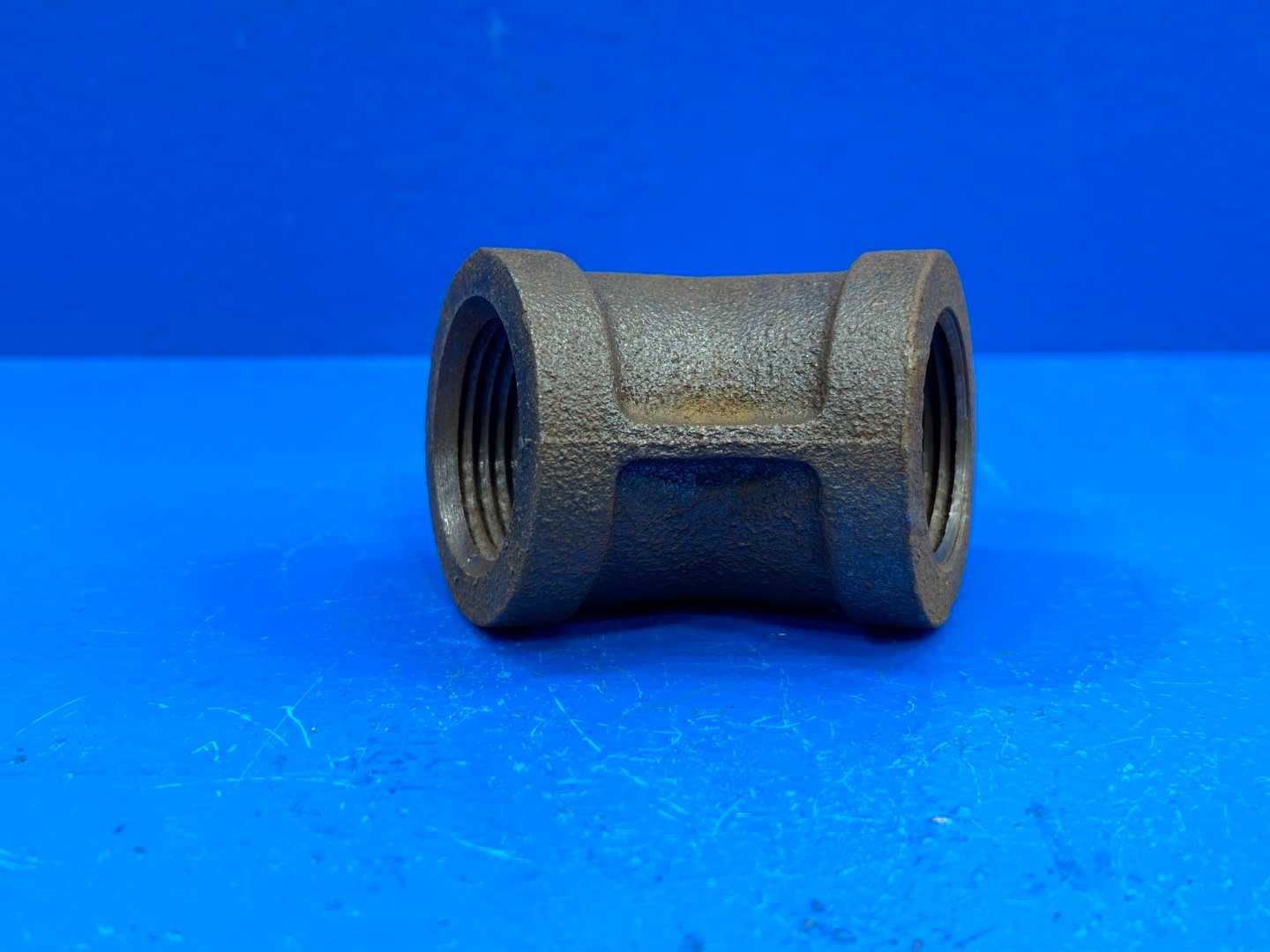 3/4" NPSC 45° 150 lb. Black Malleable Iron Pipe Elbow (66218)