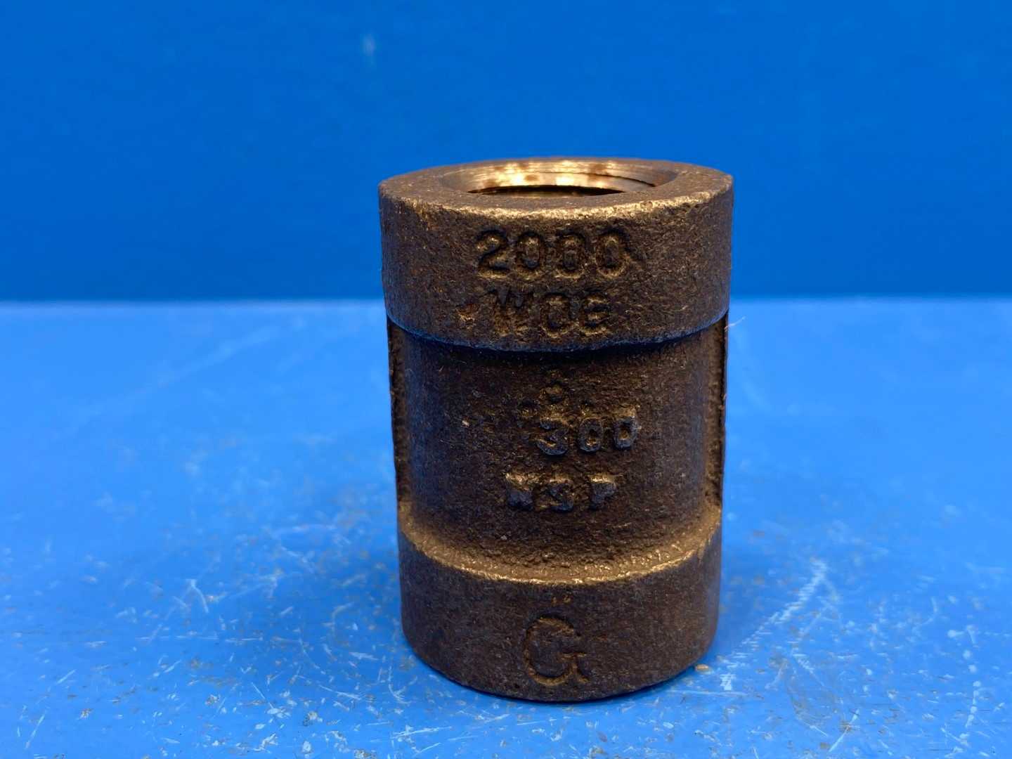 1/2" F-NPT x 1/2" F-NPT 300lb. Black Mal Iron Gen Purpose Coupling (924390608)