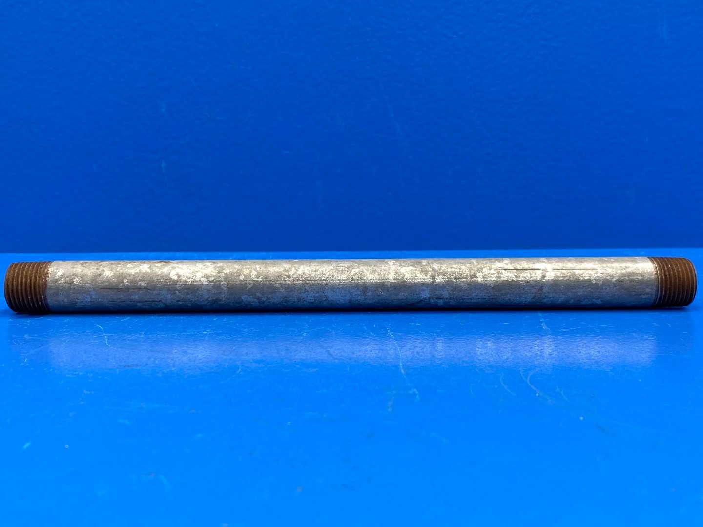 1/2" x 11" Galvanized Pipe Nipple (Sch 40) (014751) (Plumbing Supply Now)