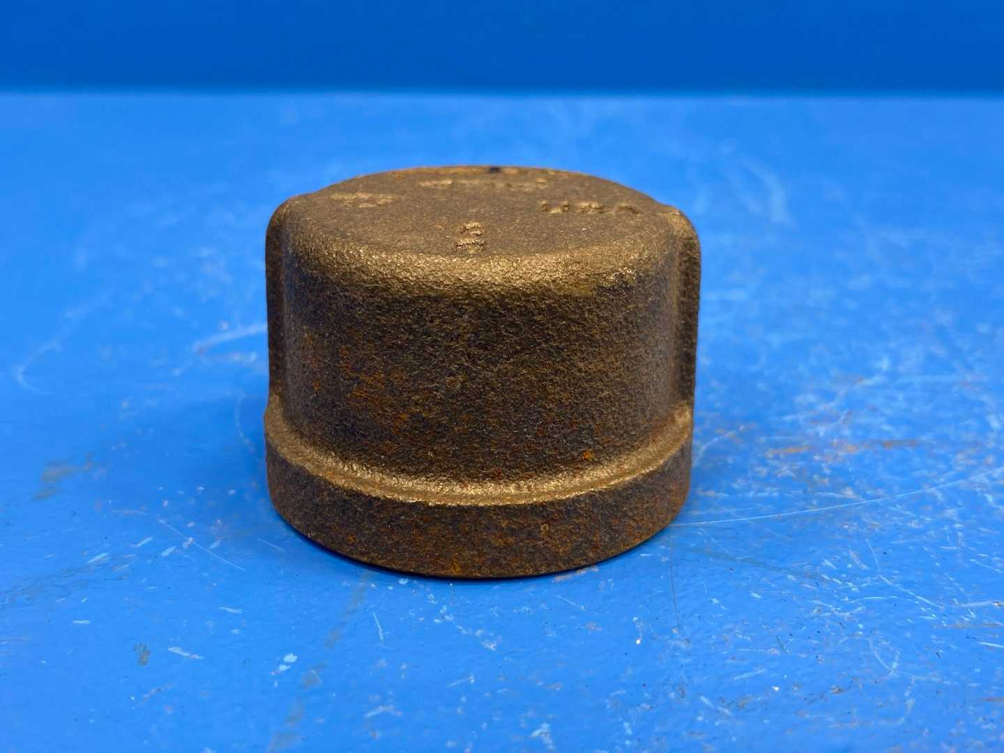 1" F-NPT 150 lb Black Malleable Iron Pipe Cap (466390)