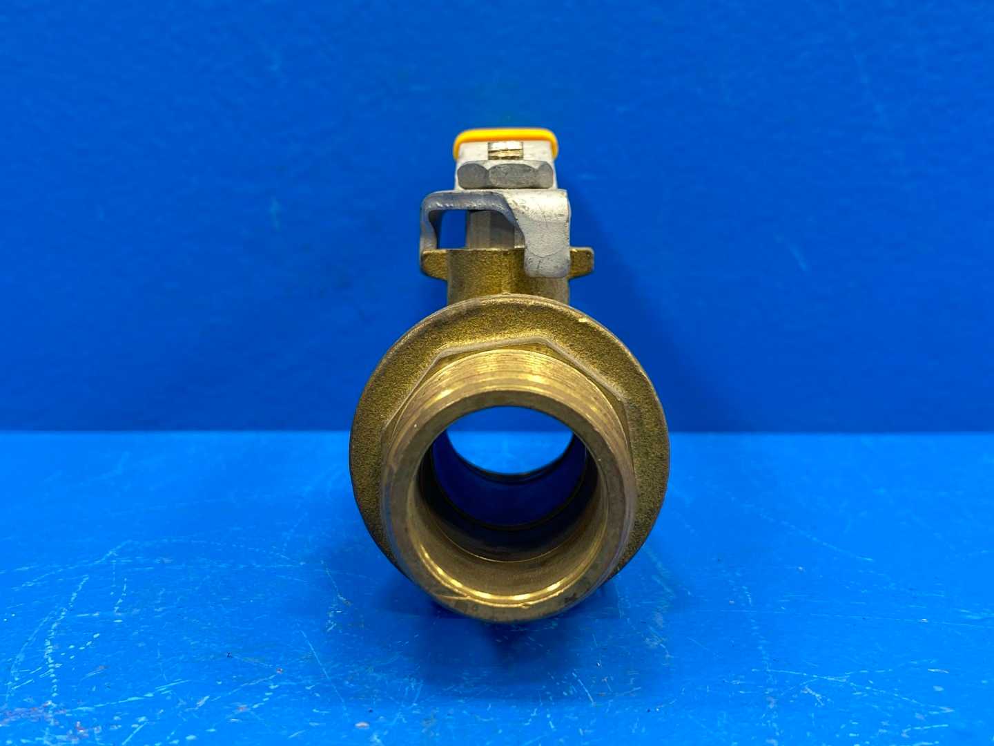 1" M-NPTxF-NPT Full Port Hot Forged Brass Ball Valve w/ Lever Handle (0427037)