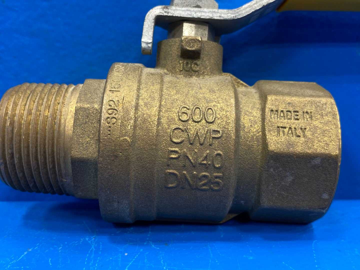 1" M-NPTxF-NPT Full Port Hot Forged Brass Ball Valve w/ Lever Handle (0427037)