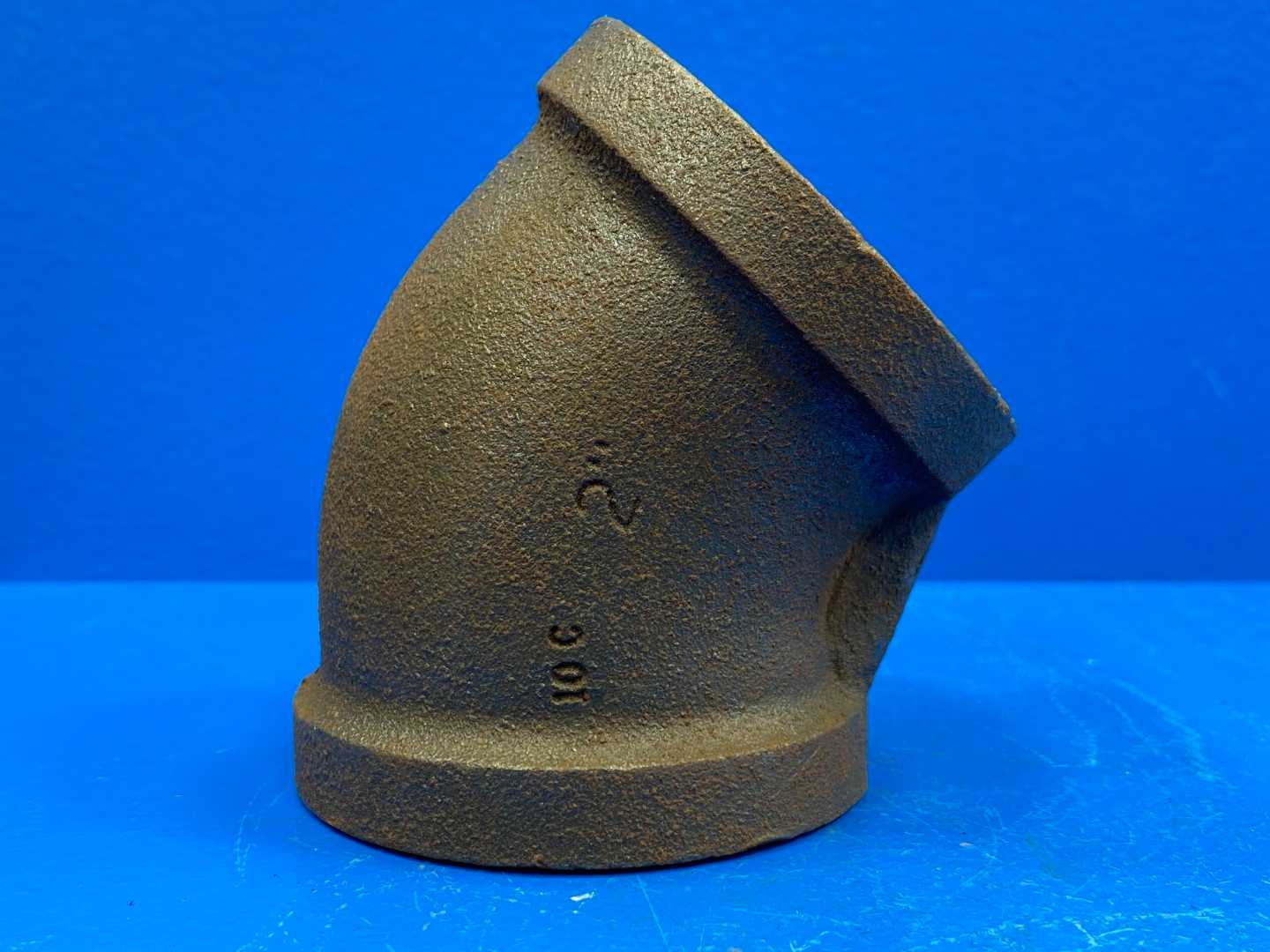 2" 45° 150 lb Black Malleable Iron Pipe Elbow (466222)