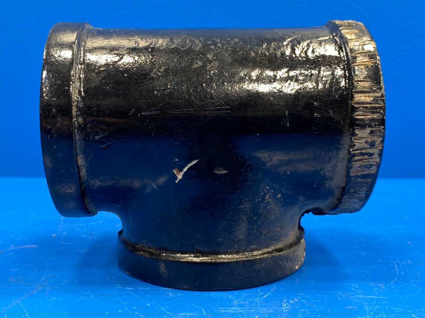 2" F-NPT 150 lb Black Malleable Iron Pipe Tee (466318)