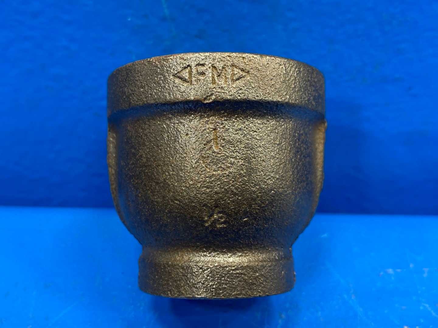 1" x 1/2" NPSC 150 Sch 40 Black Mal Iron Reducer Coupling (Domestic) (66255)