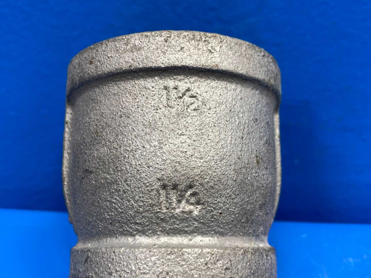 1-1/2" x 1-1/4" 150 Sch 40 Galv Mal Iron Reducer Coupling (Domestic) (66558)