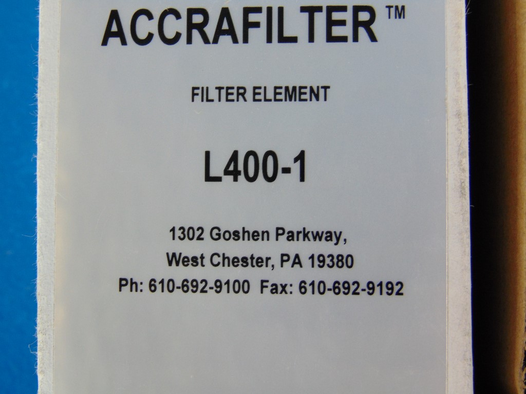 Premier Air Systems ACCRAFILTER L400-1 filter element 