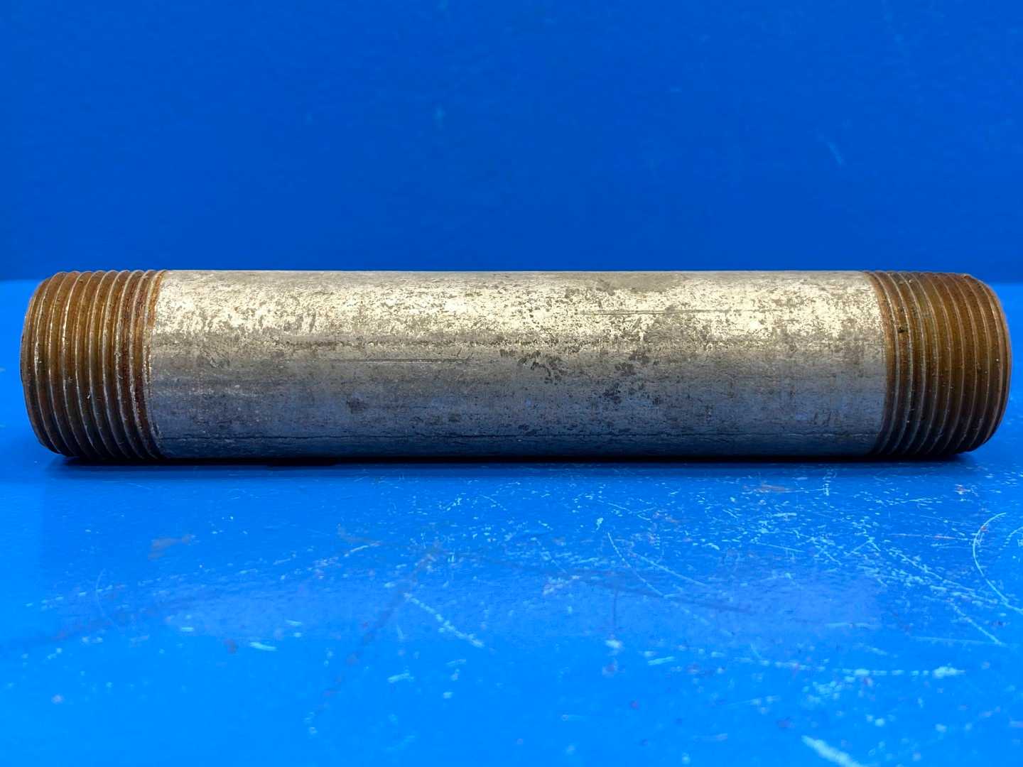 1"x6-1/2" Galvanized Steel Pipe Nipple Threaded (29VG70) (Grainger)