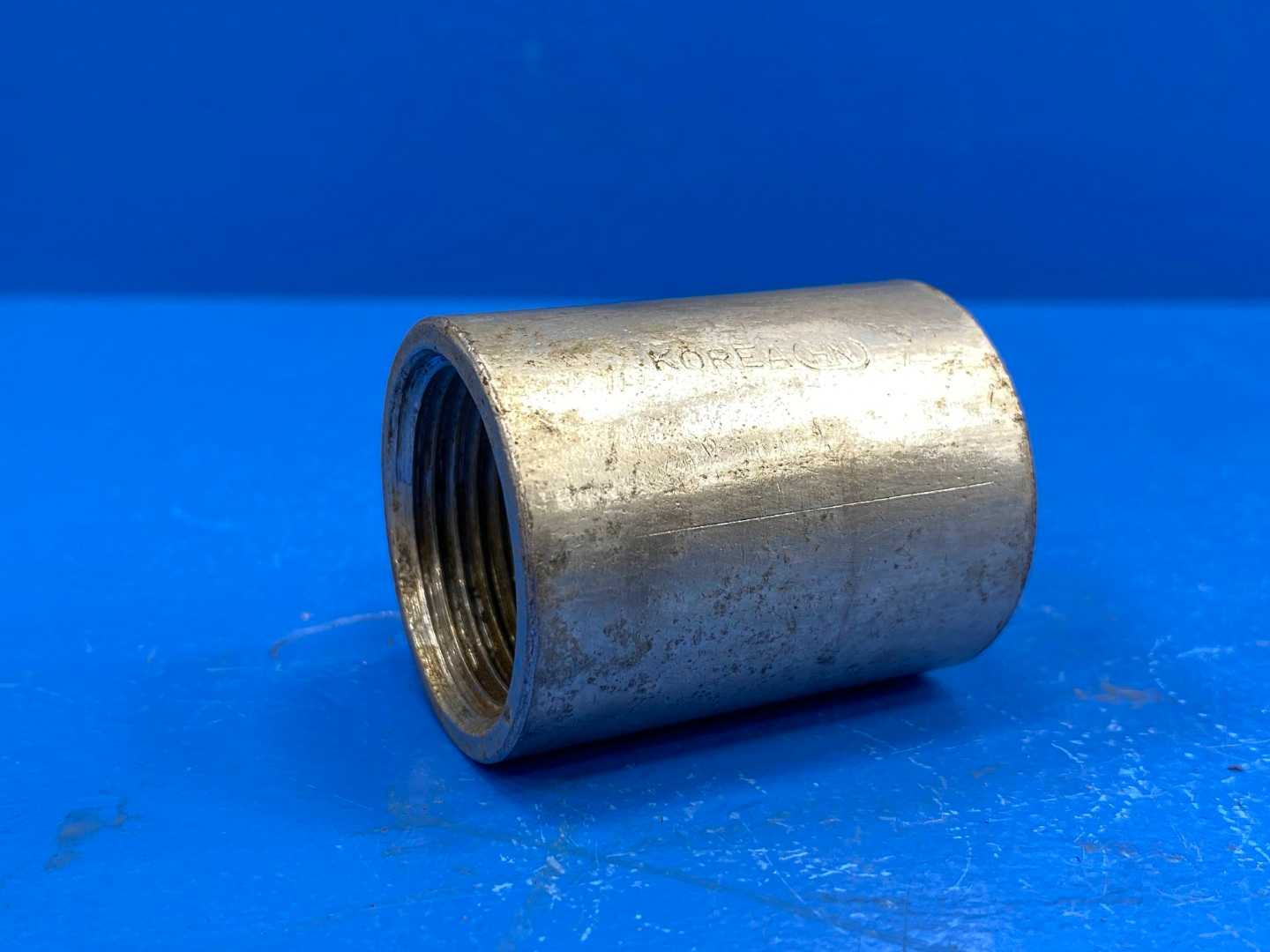 1" NPSC Zinc Plated Merchant Steel Full Coupling (466575)