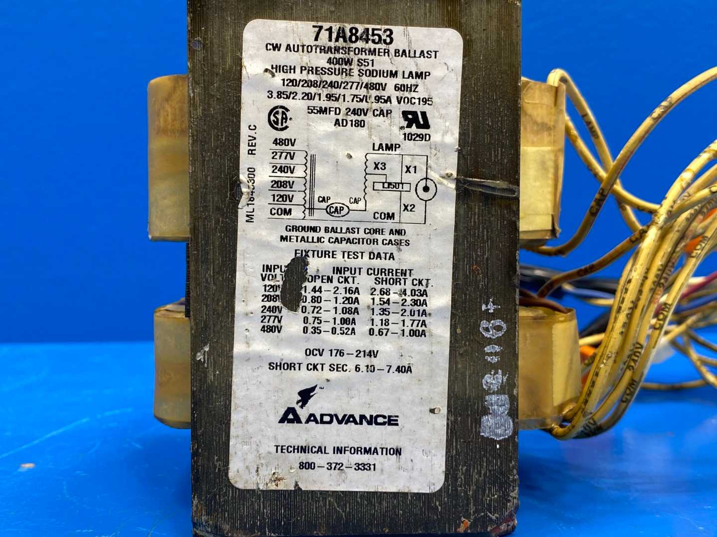 Phillips 71A8453 CW Autotransformer Ballast