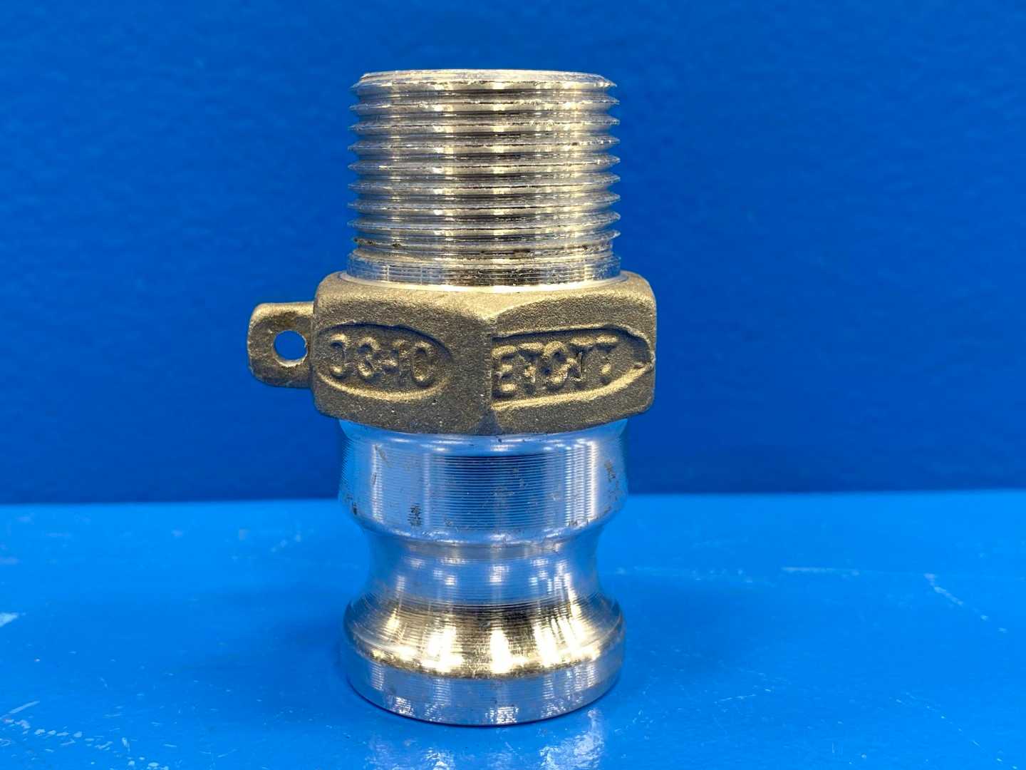 1" Male Adapter x Male NPT Aluminum (Part F) Cam and Groove Coupling (0400538)