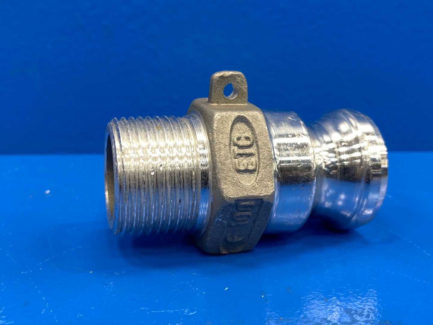 1" Male Adapter x Male NPT Aluminum (Part F) Cam and Groove Coupling (0400538)