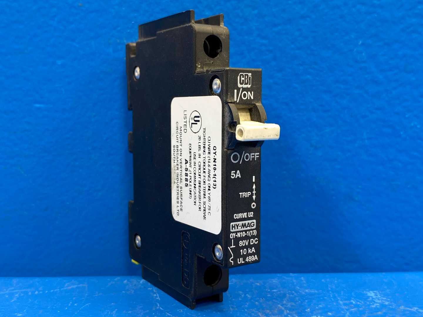 CBI QY-N10-1(13) 5A 1 Pole Circuit Breaker