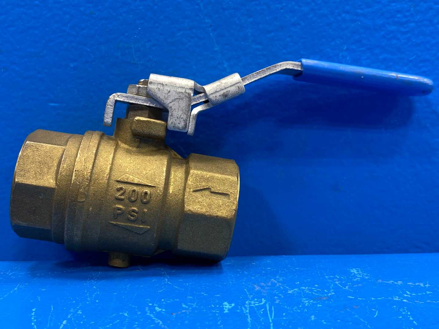 1" F-NPTxF-NPT Vented Exhaust w/ Lockable Handle Rub s93 Ball Valve (0427045)