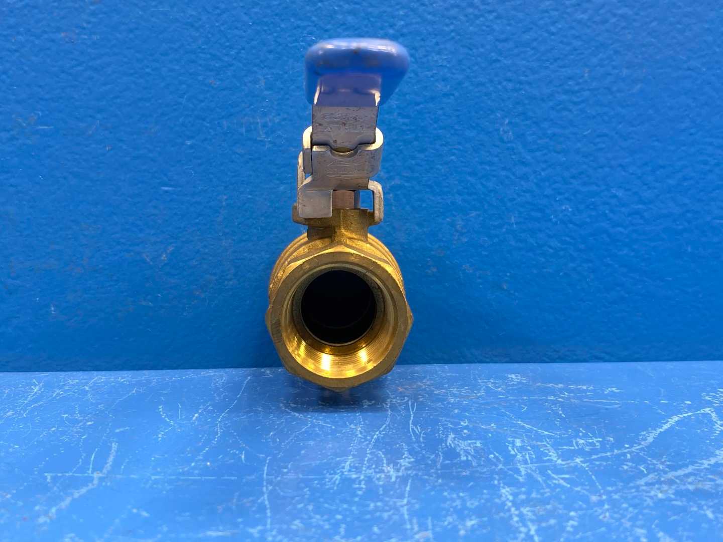 1" F-NPTxF-NPT Vented Exhaust w/ Lockable Handle Rub s93 Ball Valve (0427045)