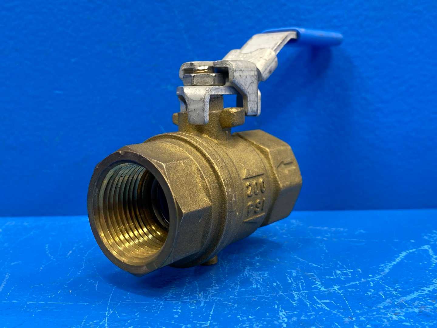 1" F-NPTxF-NPT Vented Exhaust w/ Lockable Handle Rub s93 Ball Valve (0427045)