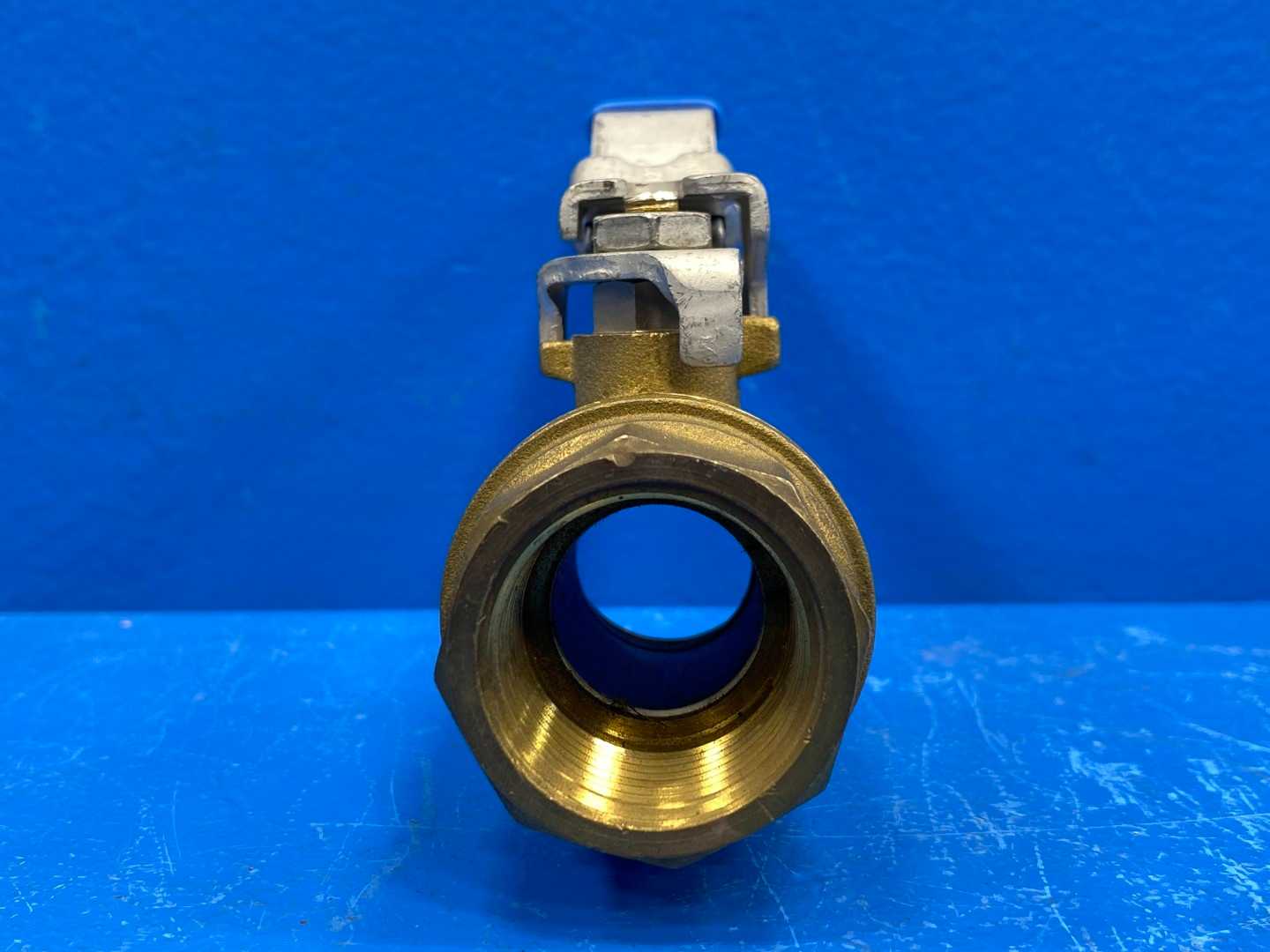 1" F-NPTxF-NPT Vented Exhaust w/ Lockable Handle Rub s93 Ball Valve (0427045)